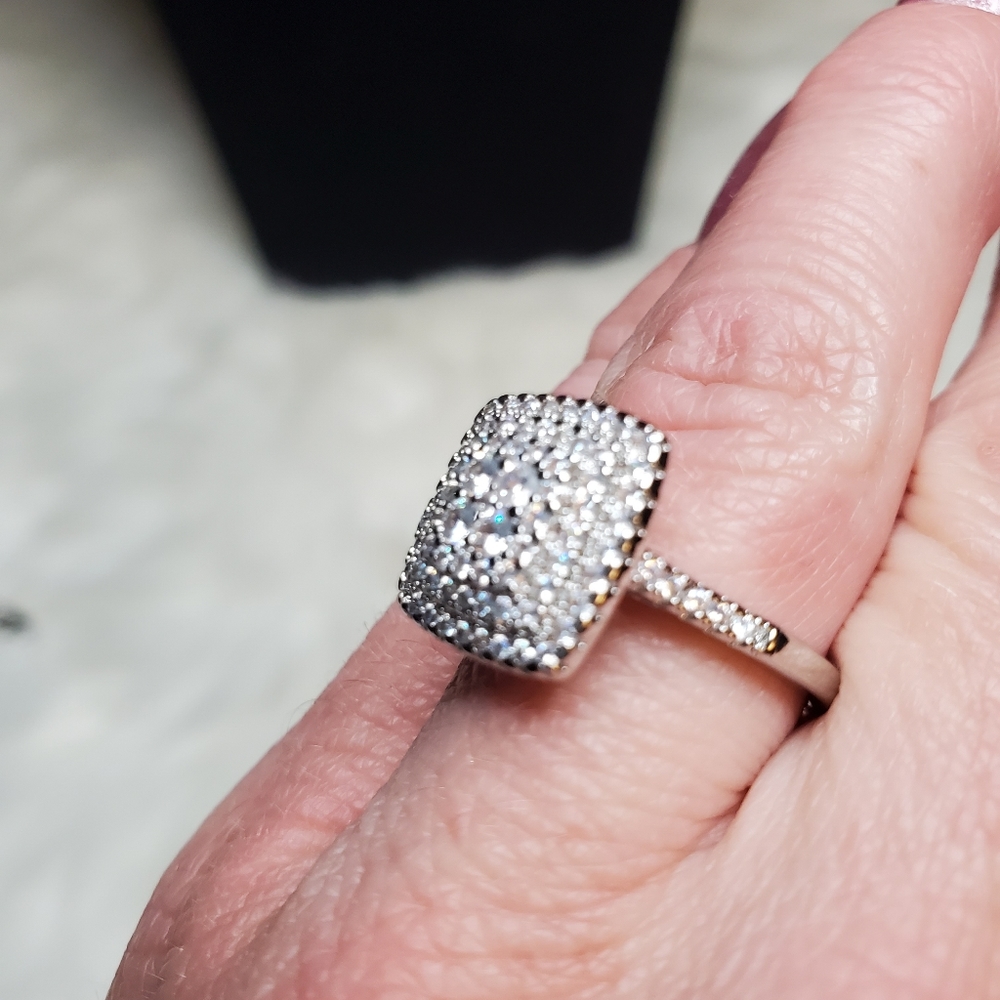 Cz pave statement ring - Picture 7 of 13